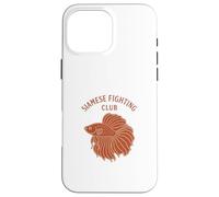 Siamese Fighting Fish Club Betta Poisson d'eau douce Coque pour iPhone 16 Pro Max