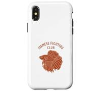 Siamese Fighting Fish Club Betta Poisson d'eau douce Coque pour iPhone X/XS