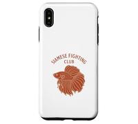 Siamese Fighting Fish Club Betta Poisson d'eau douce Coque pour iPhone XS Max