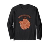 Siamese Fighting Fish Club Betta Poisson d'eau douce Manche Longue