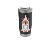 Siamese Let's Pawty Fête d'anniversaire pour amoureux des chats Gobelet isotherme en acier inoxydable double paroi