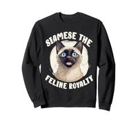 Siamese The Feline Royalty Cat Lover Owner Sweatshirt