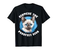 Siamese The Purrfect Diva Cat Lover Owner T-Shirt