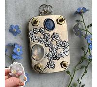 SIAMZYWV Micro Flower Press, Médaillon fonctionnel Micro Flower Press Plantes Arts & Artisanat Pressing en métal, pour les amateurs d'art et d'artisanat, cadeaux pour les amoureux des plantes (trèfle)