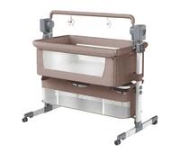 Sianldcone Électrique Bluetooth Intelligent Lit Cododo Bebe, Multifonctionnel Cododo Bebe, Réglable en Hauteur Lit (601 Khaki)