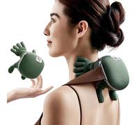 Siasoo Masseur de cou 2025, avec chaleur électrique des épaules et du col utérin pour soulager la douleur, massage des tissus profonds chauffant pour le cou, le dos, les épaules - Vert