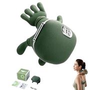 Siasoo Original Masseur chauffant bionique, masseur Shiatsu portable sans fil pour le cou et le dos, massage électrique des tissus profonds 4D, design simulé de la main humaine