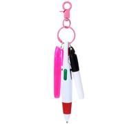 Sibba Ensemble de stylos d'infirmière - Mini surligneur - Marqueur d'infirmière - Avec porte-clés - Avec clip - Surligneur permanent rétractable - Rose - Fournitures correctes pour l'écriture