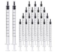 Sibba Lot de 20 seringues avec bouchon en plastique pour liquide Petit couvercle de distribution d'échantillons Seringues multifonctions pour alimentation et arrosage