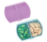Sibba Pilulier Organisateur de Médicaments Boîte À Médicaments Conteneur de Supplément de Médicaments Kit de Poche Support Distributeur de Bouteille 2 Fois Par Jour Pilulier Quotidien Semaine