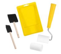 Sibba Rouleau À Peinture Éponge de 2inch Recharge en Mousse Haute Densité Kit de Rouleaux de Peinture de Finition Fine Mini Petits Rouleaux Outils D'application de Peinture pour Meubles
