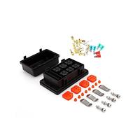 SIBBLE 12v 24V 40A étanche 6 Voies ATC/ATO Porte-fusible Relais, Relais Universel, boîte à fusibles, adapté aux Automobiles, navires, Jeeps (Color : Box)