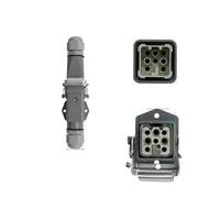 SIBBLE Connecteur rectangulaire Robuste HDC-HA, 4 5 6 8 Broches, Prise et Prise Industrielle étanche for Aviation, 250V 10A /16A (Color : 8 core-04)