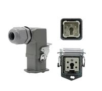 SIBBLE Connecteur rectangulaire Robuste HDC-HA, 4 5 6 8 Broches, Prise et Prise Industrielle étanche for Aviation, 250V 10A /16A (Color : 5 core-01)