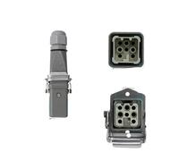 SIBBLE Connecteur rectangulaire Robuste HDC-HA, 4 5 6 8 Broches, Prise et Prise Industrielle étanche for Aviation, 250V 10A /16A (Color : 8 core-03)