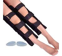 SIbeg Bande de Ceinture de Correction de Jambe réglable pour Le correcteur de Posture de Jambe de Type O/X, Dispositif de Correction des Sangles de redressement pour Enfants et Adultes, Noir