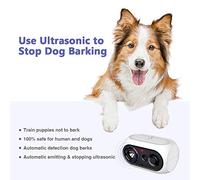 SiBei Boitier Anti Aboiement, Automatique Anti-Aboiement Chien Ultrason Dispositif, Repulsif Ultrasons pour Voisin Chiens Etanche Rechargeable 100% Sûr, Les Petits Gros , Intérieur Extérieur