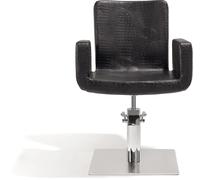 Sibel Attractio Fauteuil de Coiffure Croco Noir / Base Pied Carré