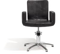 Sibel Attractio Fauteuil de Coiffure Croco Noir / Base Pied Etoile