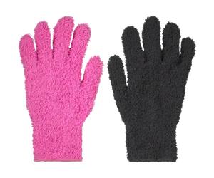 Sibel Bleach Gloves Blenders Pink & Black 2pcs