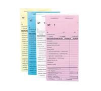 Sibel Account Book With Numbers 10pcs Yellow