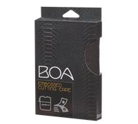 Sibel Cutting Cape Boa Embossed With Press Buttons Black