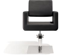 Sibel Felicitas Fauteuil de Coiffure Noir / Base Pied Carré