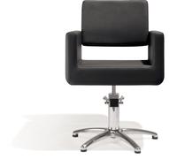 Sibel Felicitas Fauteuil de Coiffure Noir / Base Pied Etoile