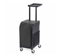 Sibel RollerCoaster Chariot Coiffeur Tabouret Valise Case Noir