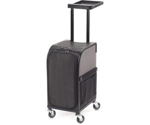 Sibel RollerCoaster Stoolcase Valise-Tabouret roulant / Titanium