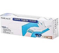 Sibel Sinelco Gants Vinyl 100U Blanc moyen/M, unique, Standard