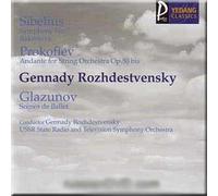 Sibelius - Symphony No. 7, Prokofiev - Andante for String Orchestra, Glazunov - Scenes de Ballet for Orchestra - Gennady Rozhdestvensky