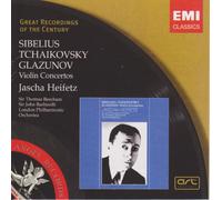 Sibelius Tchaikovsky Glazunov: Violin Concertos (Great Recordings of the Century)