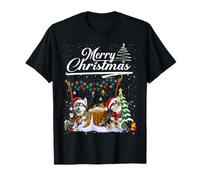Siberian Husky Christmas Tree Decorations Dog Lover Xmas T-Shirt