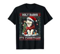 Siberian Husky Christmas Tree Decorations Dog Lover Xmas T-Shirt