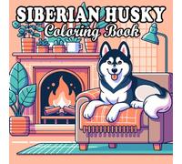 Siberian Husky Coloring Book: Relaxing and Cute Husky Dog Designs for Kids and Adults