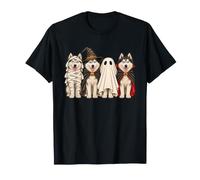 Siberian Husky Halloween Costume Witch Ghost Mummy Vampire T-Shirt