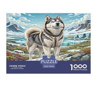 Sibérien à Poil Long Puzzles pour Adultes 1000 Pièces, Pet Puzzle, Puzzles StimulAnts, Cadeaux pour Hommes Et Femmes, Jeux ÉduChatifs 70x50cm/1000pcs