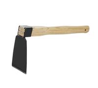 Sibomtex Petite houe avec manche court en bois, outil de jardin, idéal pour ameublir ou désherber le sol