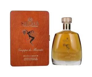 Sibona RISERVA SPECIALE Grappa di Moscato MILLESIMATA 2012 44% Vol. 0,7l in Holzkiste