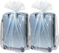 Sibosen Lot de 10 grands sacs de rangement en plastique transparent pour bagages, valise, meubles, couettes, chaises, vélos pour enfants, jouets en peluche - 80 x 120 cm