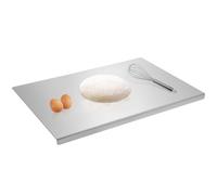 Sibosen Planche à découper en acier inoxydable poli très résistante pour viande, fromage, légumes, fruits, pâtisserie, 60 cm x 40 cm