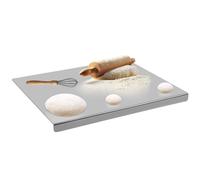 Sibosen - Planches à découper en acier inoxydable 304 - Planche à découper robuste pour viande, fromage, légumes, fruits, pâtisserie (Grande, 40 cm L x 30 cm L)