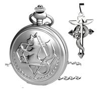 Sibosun montre de poche Fullmetal Alchemist Edward Elric Anime avec boîte de chaîne