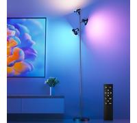 SIBRILLE RVB Lampadaire LED Dimmable, 36 W 2500 lm Lampadaire sur Pied Salon Avec Télécommande & Contrôle Tactile, 2700-6500K, 3 Lampes Réglable Contrôle Individuel pour Salon Chambre et bureau