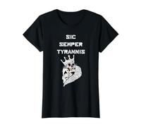 Sic Semper Tyrannis Ace Skull King Thus Always to Tyrants T-Shirt Graphique avec Valeur