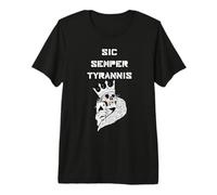 Sic Semper Tyrannis Ace Skull King Thus Always to Tyrants T-Shirt Haut de Gamme