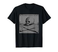 Sic Transit Gloria Mundi Tête de Mort Gothique T-Shirt