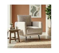 Sicaan fauteuil design tissu chenille beige - emma