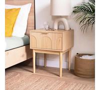 Sicaan Lot de 2 Tables de Chevet 1 tiroir, Finition chêne Nolan